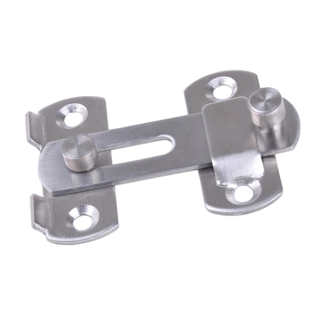 4" Stainless Steel Sliding Door Buckle Lock Door Window Gate Latch Guard