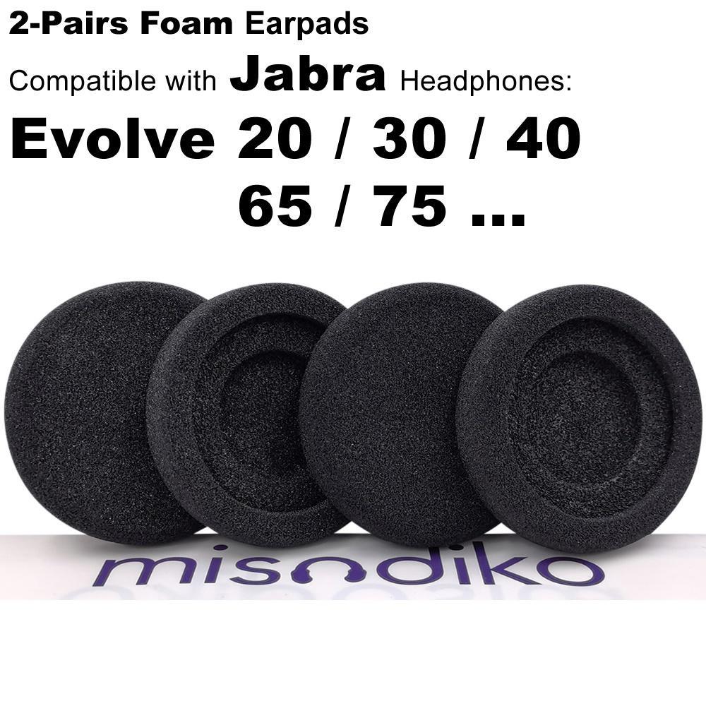 Cặp Mút Đệm Thay Thế Cho Tai Nghe Chụp Tai Jabra Evolve 20 20se 30 30II 40 65 75 MS & UC