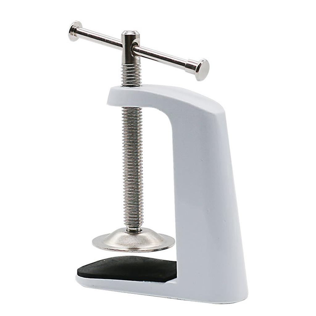 2 Pack Stainless Steel Adjustable Arm Clamp Table Lamp Clip Desk Clamp 90mm