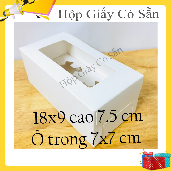 Hộp đựng bánh cupcake 2 bánh combo 50 hộp