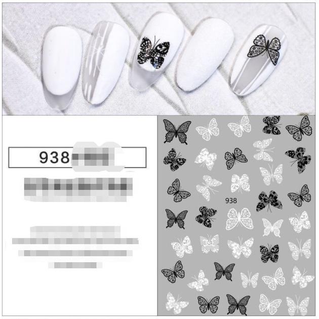 sticker buom trang trí nail