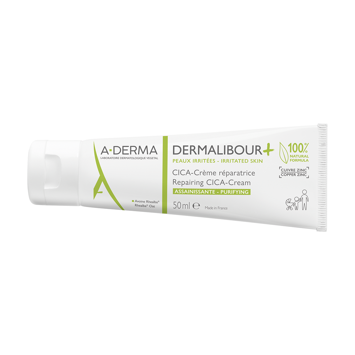 Kem làm dịu da giúp phục hồi da kích ứng A-DERMA DERMALIBOUR+ REPAIRING CICA-CREAM