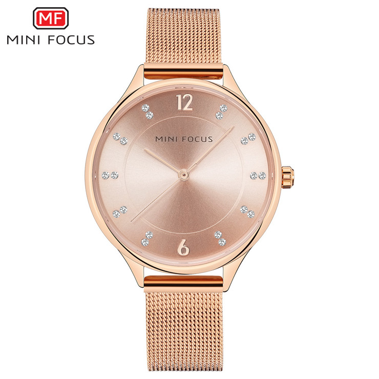 Đồng Hồ Mini Focus MF0045L - Nữ - 32mm - Quartz - Dây kim loại
