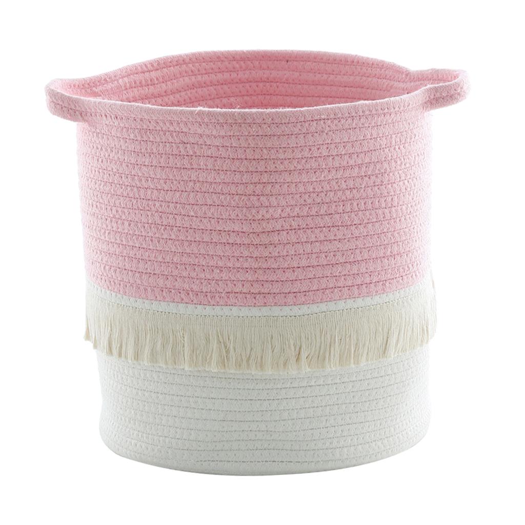 Cotton Rope Basket  100% Natural Cotton! Rope Basket, Woven Storage Basket, Blanket Basket Living Room, Toy Basket, Pillow Basket