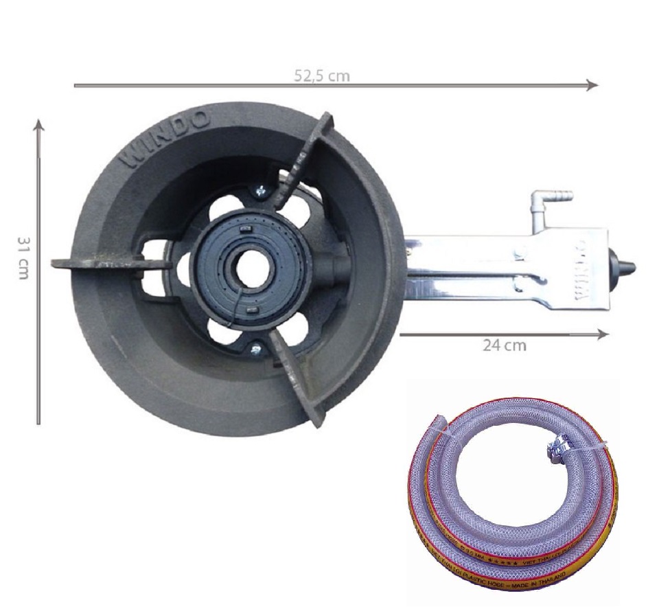 Bếp gas công nghiệp lửa khè Windo- 6A ,tặng dây -Hàng Chính Hãng