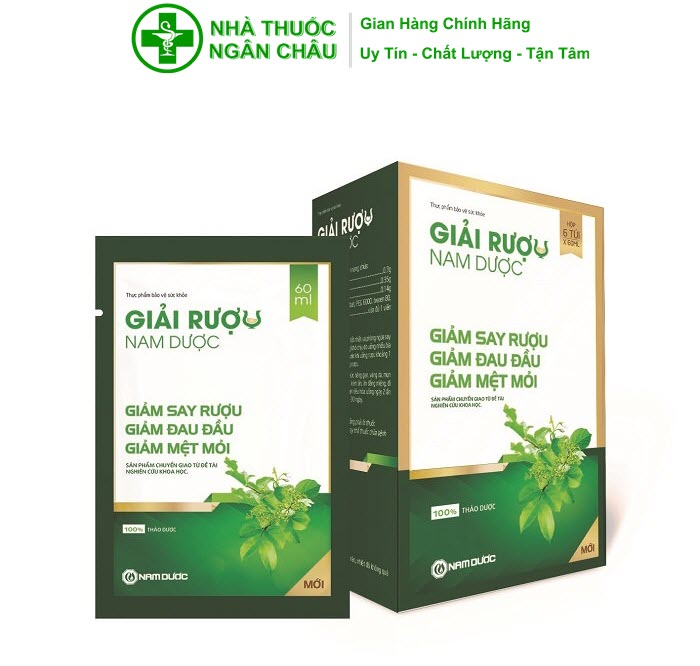 Giải Rượu Nam Dược - Hỗ Trợ Giảm Say, Giảm Các Triệu Chứng Khó Chịu Sau Khi Uống Đồ Uống Có Cồn