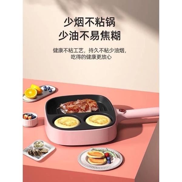 Chảo điện chiên xào chống dính 3 ngăn