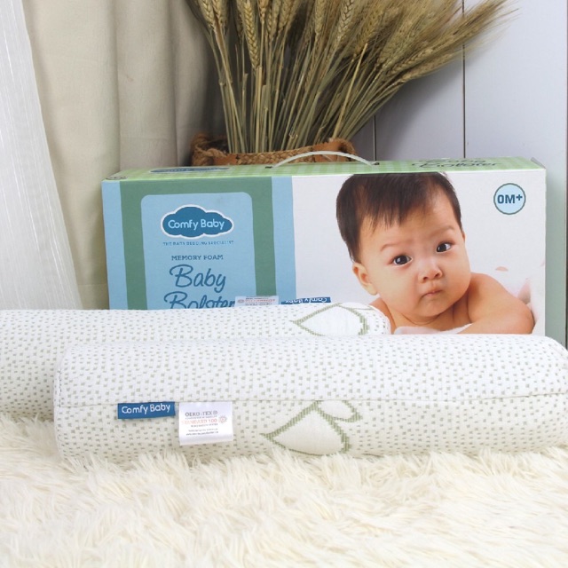 Gối chặn, gối ôm cho bé 2 trong 1 Comfybaby, sợi tre Bamboo, đai có thể tháo rời CF062020N06