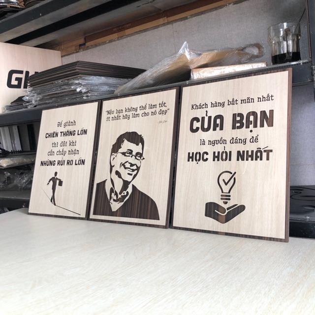 Combo 3 Tấm Tranh Tạo Động Lực Gỗ treo tường độc đáo