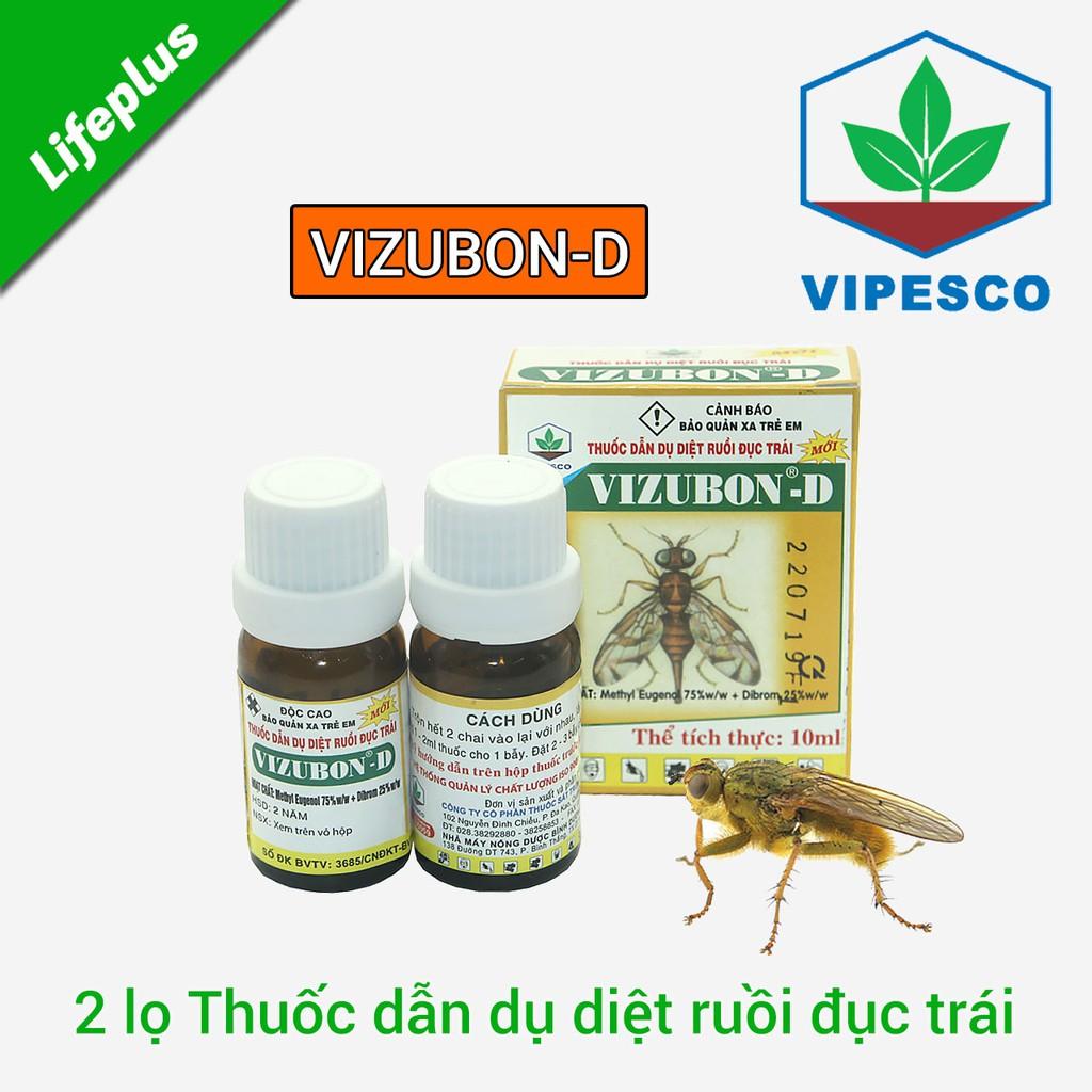 Thuốc dẫn dụ diệt ruồi đục trái VIZUBON-D hộp nhỏ 10ml 2 lọ