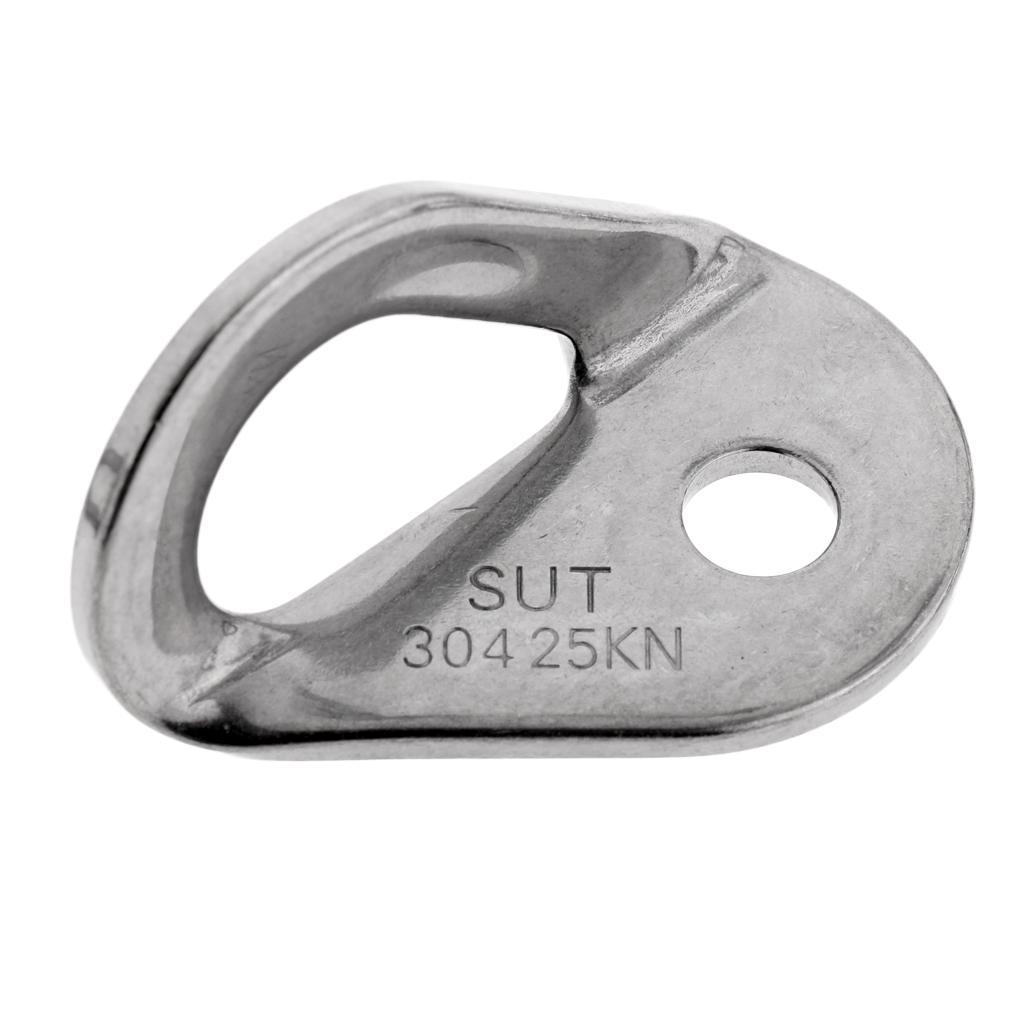 5 Pieces Rock Climbing Bolt Hanger Stainless Steel 25KN/5600Lb