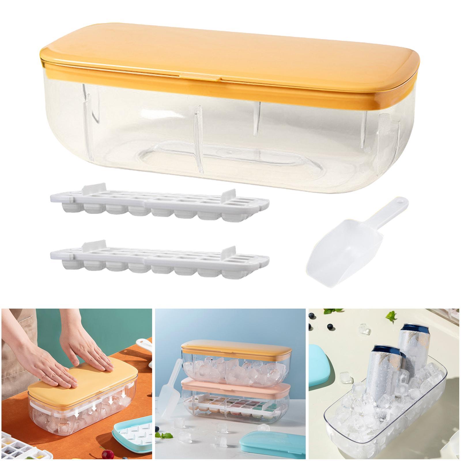 Kitchen 24 Lattice Ice Cube Tray Ice Maker for Freezer Release Mold Quickly