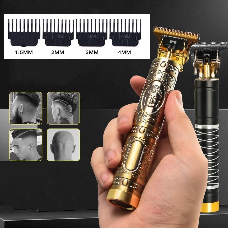 Tông Đơ Cắt Tóc, Chấn Viền Vintage-t9 Nhỏ Gọn, Sạc Điện, Pin Cực Bền, cao Cấp