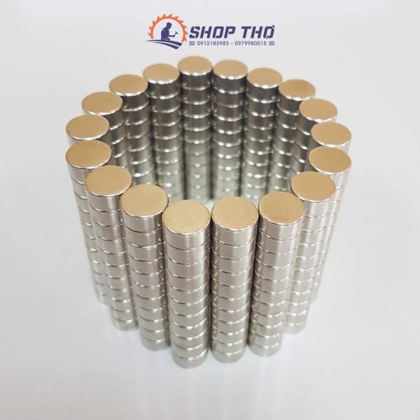 Nam châm trắng trụ D4*4mm