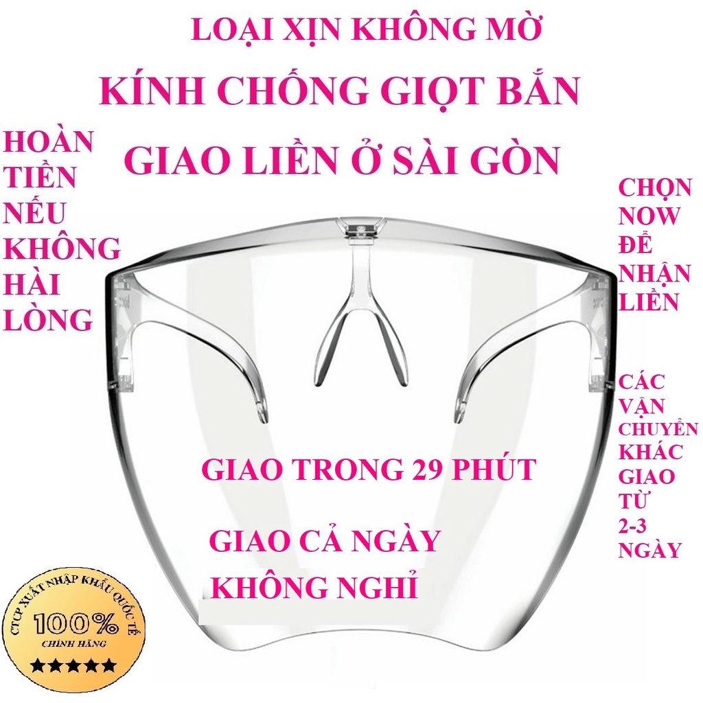 Kính Chống Giọt Bắn, Chống giọt bắn Covid 19, Kính Bảo Hộ, Chống Bụi Đi Đường,