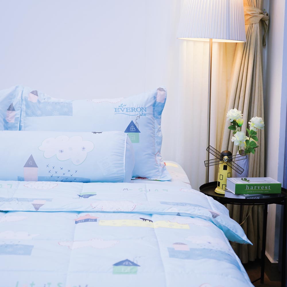 Chăn hè Microfiber Xanh Da Trời Everon Lite ELM201 200 x 220cm