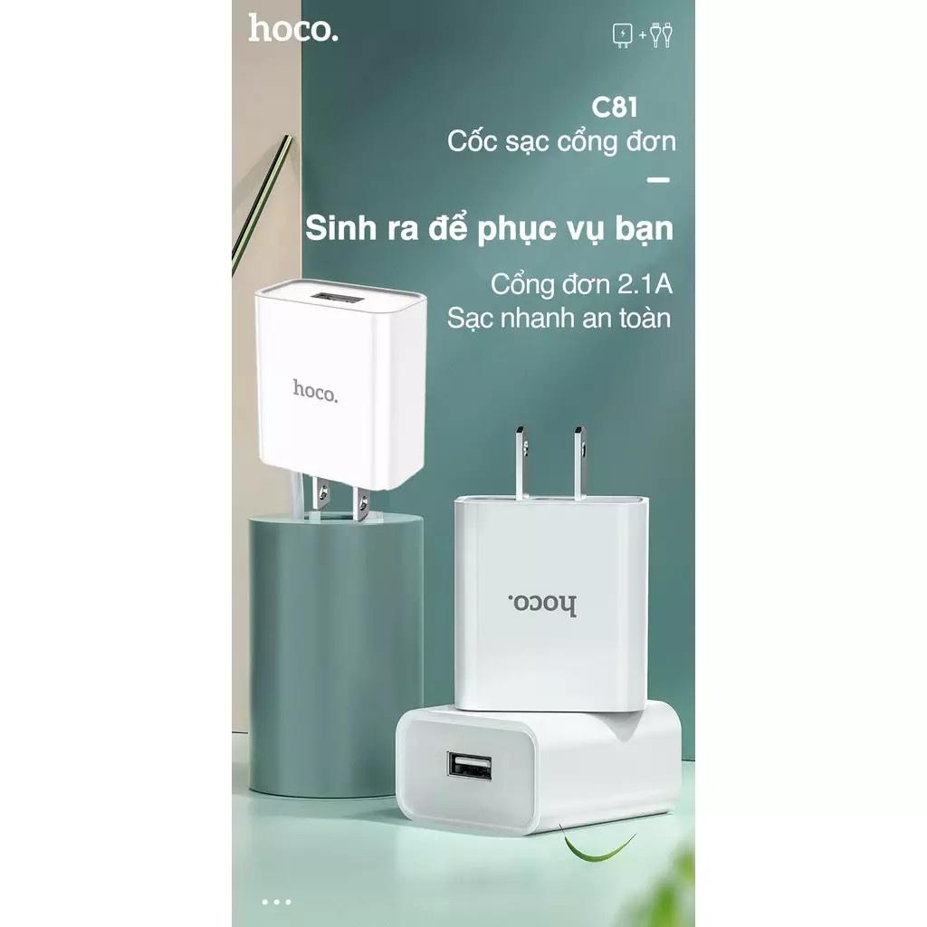 Cốc Sạc Nhanh Hoco C81 2.1A , Hàng chính hãng