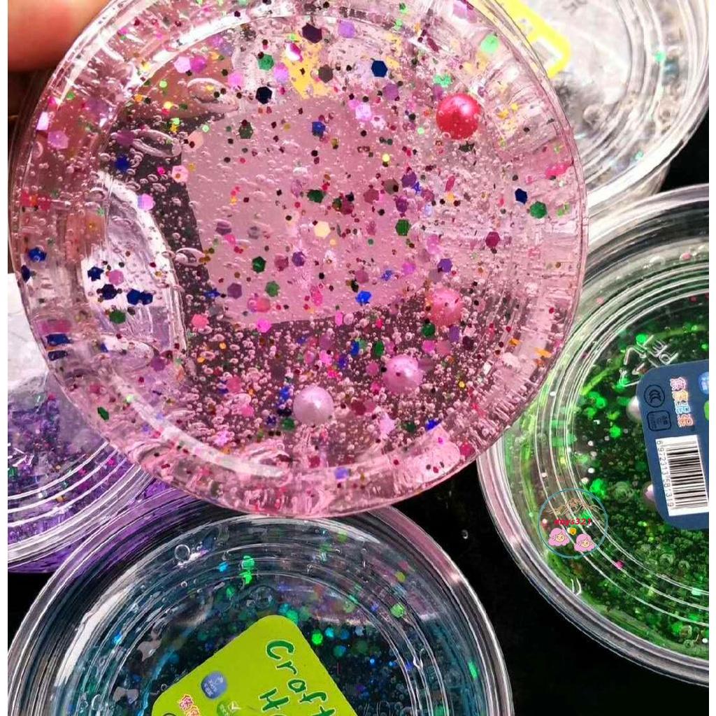 Slime BƯƠM BƯỚM nhũ 9 màu cực đẹp Đồ chơi hũ slam chất nhờn ma quái squishy 120ML