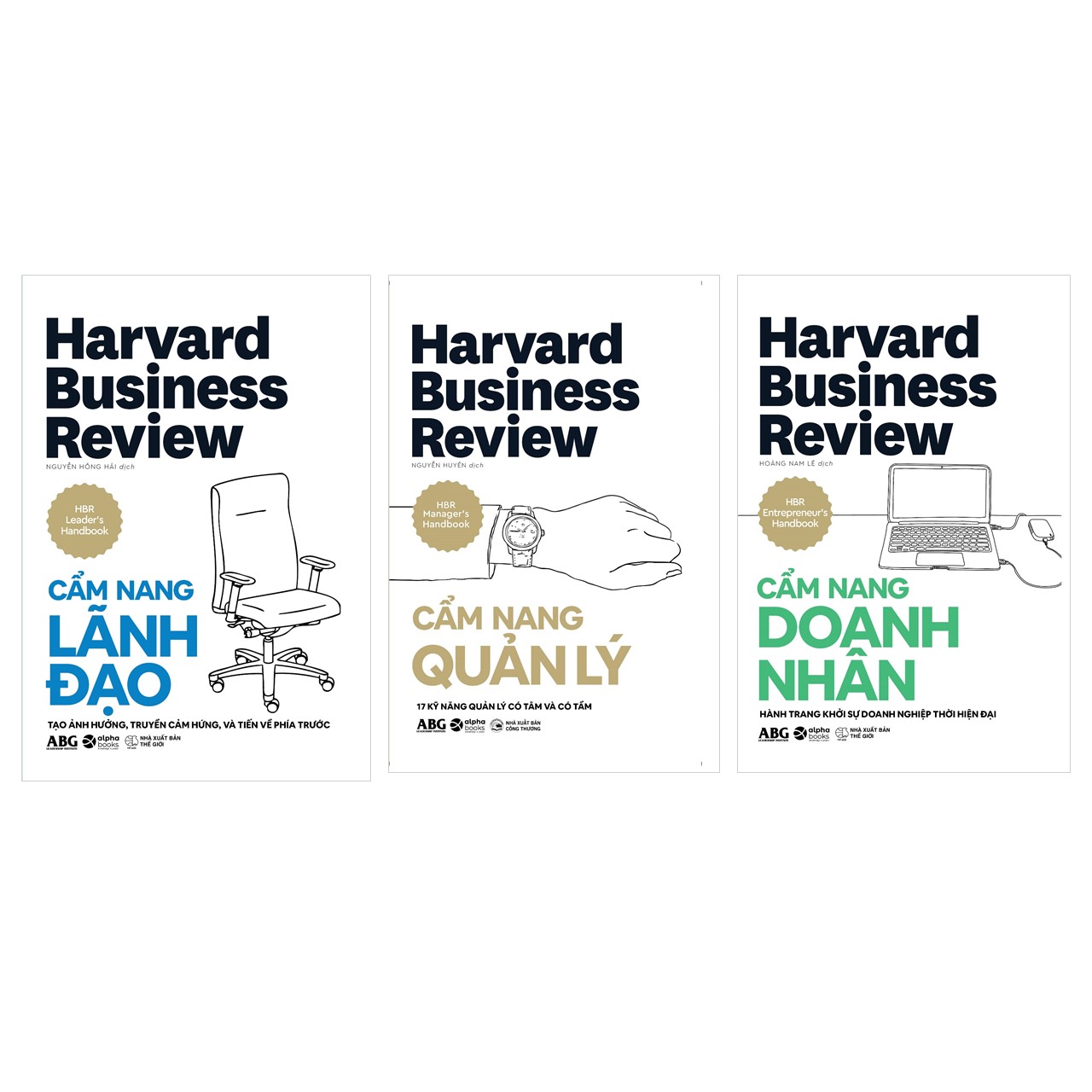 HBR HandBook- Cẩm Nang Quản Trị Toàn Tập Từ Harvard:  Cẩm Nang Lãnh Đạo + Cẩm Nang Quản Lý + Cẩm Nang Doanh Nhân