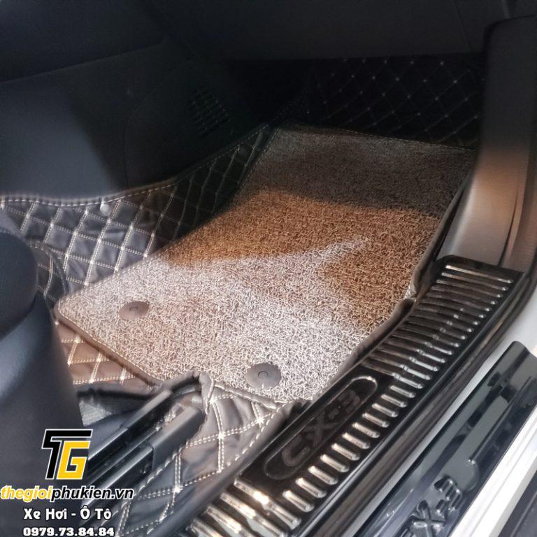 Thảm sàn, lót sàn Da 6D cao cấp cho Mazda CX3, CX-3