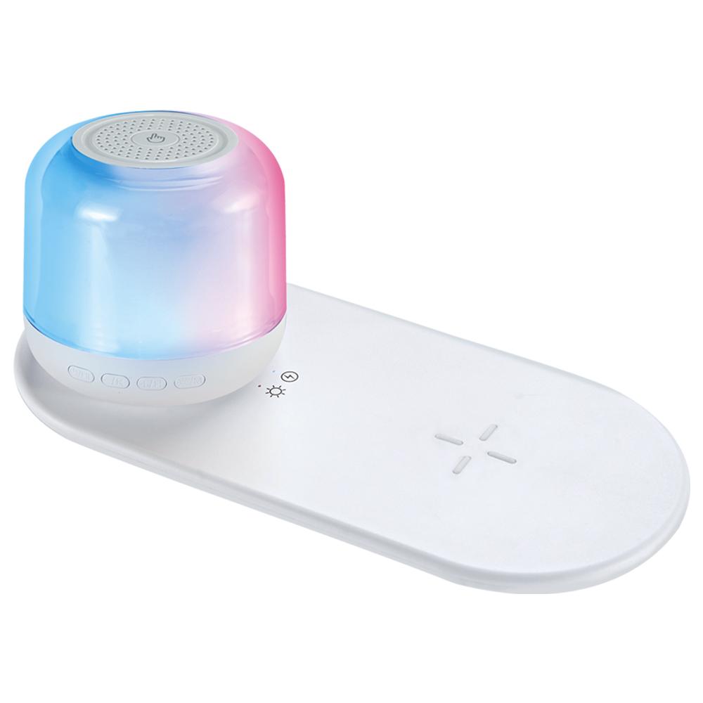 Máy nghe nhạc Bluetooth Smart Bluetooth Đèn chiếu sáng sereo di động đa chức năng Subwofer 15W màu sạc không dây nhanh: Z02S