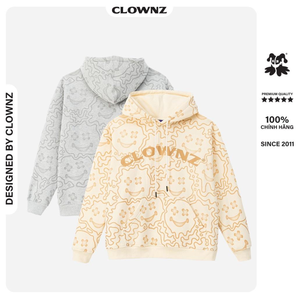 Áo khoác hoodie Melting Face nỉ bông có mũ unisex nam nữ form rộng có mũ nhiều màu