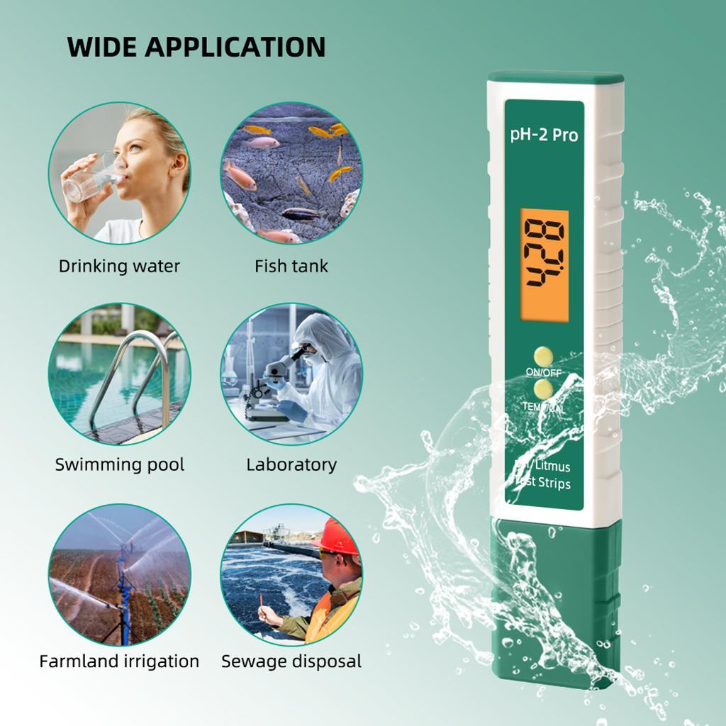 Digital PH Meter High Accuracy LCD Tester Aquarium Water Laboratory Pocket