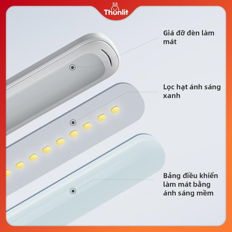 Đèn có kẹp ánh sáng trắng 8W 5 độ sáng kết nối cáp usb tiện dụng