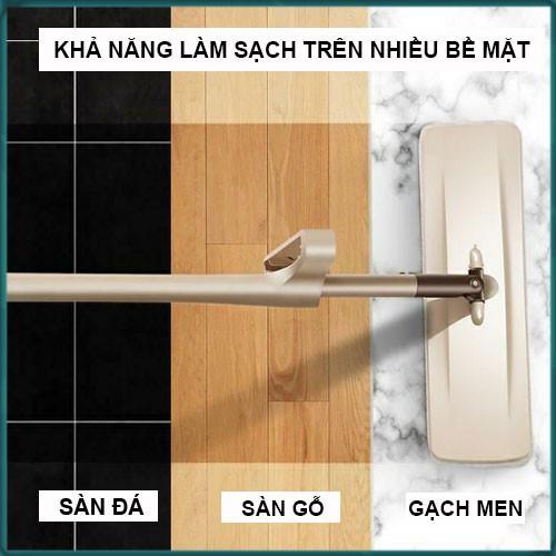 Chổi lau nhà tự vắt Spin Mod Xoay 360 độ, Cây lau nhà đa năng xoay 360 độ siêu thấm, siêu sạch - TẶNG KÈM 1 bông lau