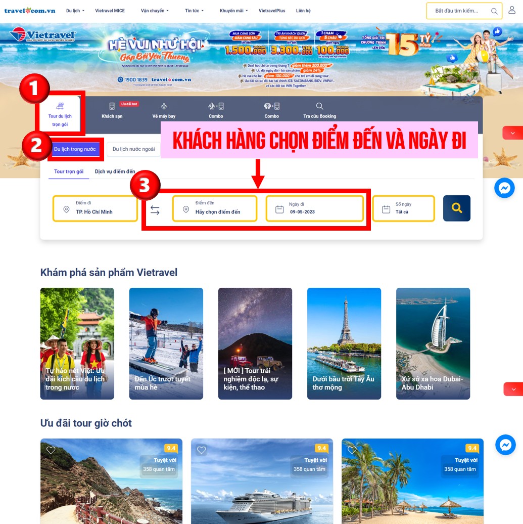 [EVoucher Vietravel] Mệnh giá 3.000.000 VND áp dụng cho tour nội địa Phú Quốc giá từ 6.990.000