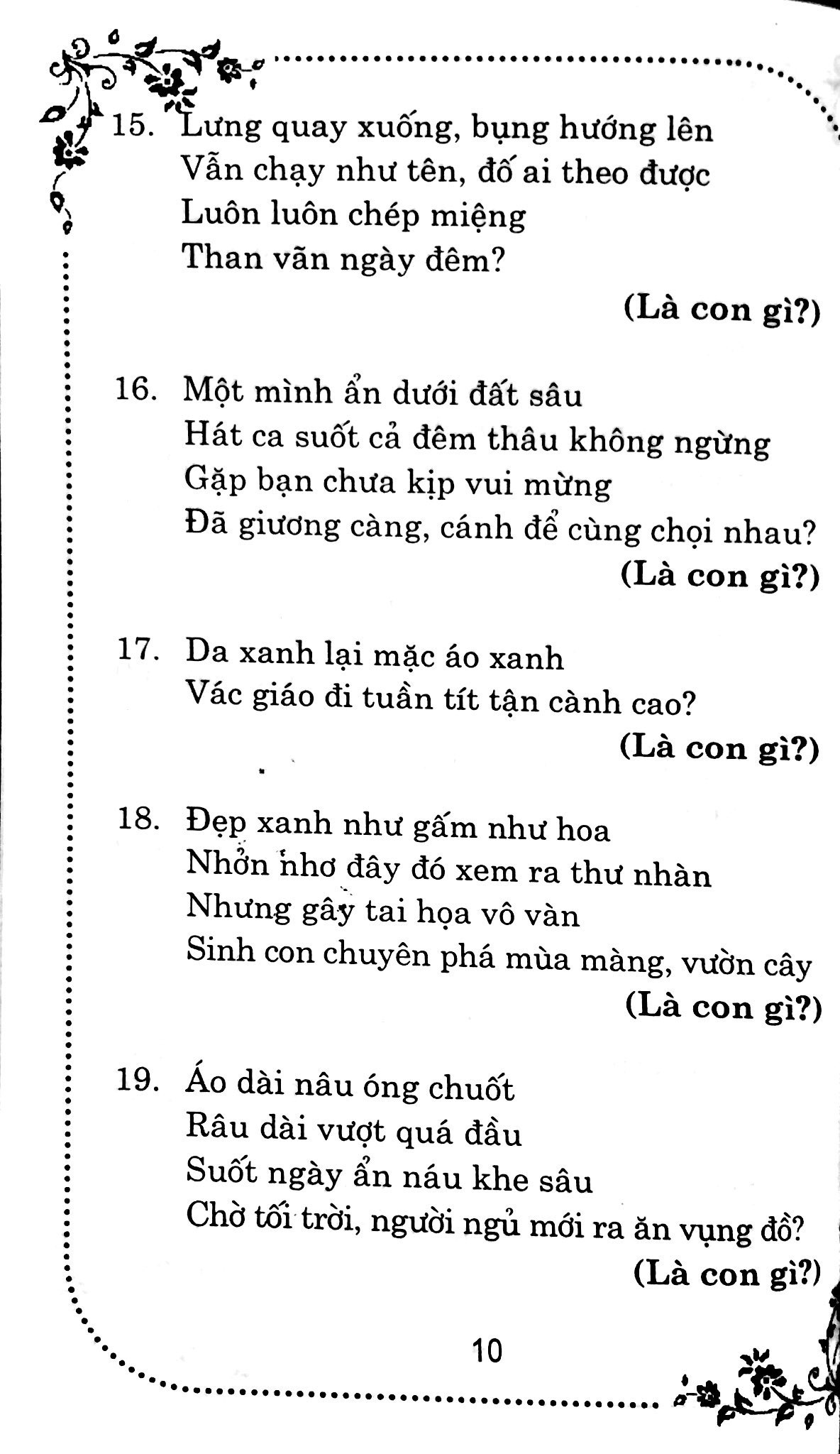 Câu Đố Dân Gian Việt Nam