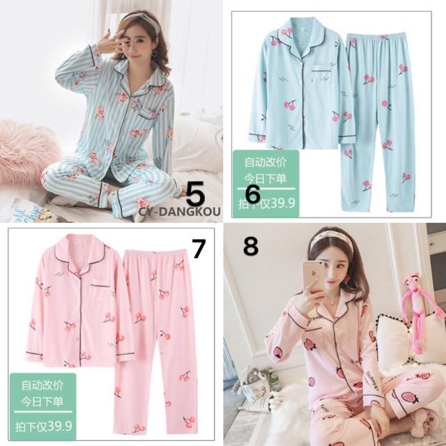 Bộ ngủ Pyjama (kéo ảnh để chọn mẫu)