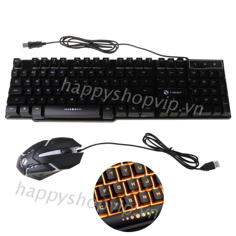 Set Bàn Phím Và Chuột Chơi Game Có Dây Gtx300 104 Phím Rgb