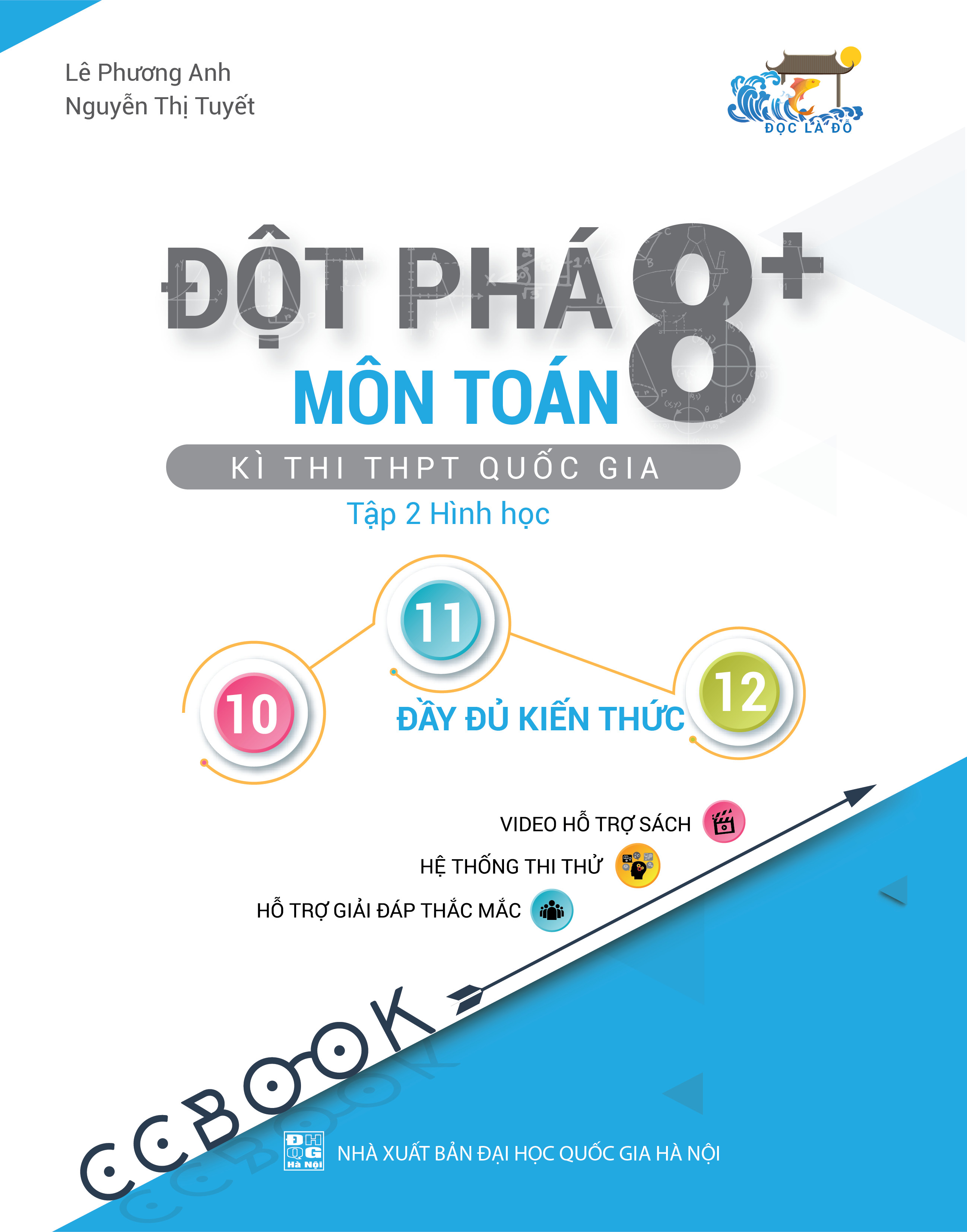 Combo sách đột phá 8+ thi THPT quốc gia khối C03: Toán - Văn - Sử