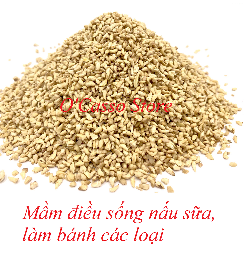 Hạt điều tươi làm sữa_ Đầu cuống hạt điều _ phần dinh dưỡng nhất của hạt điều _ Thương hiệu O'Casso Hộp 250g