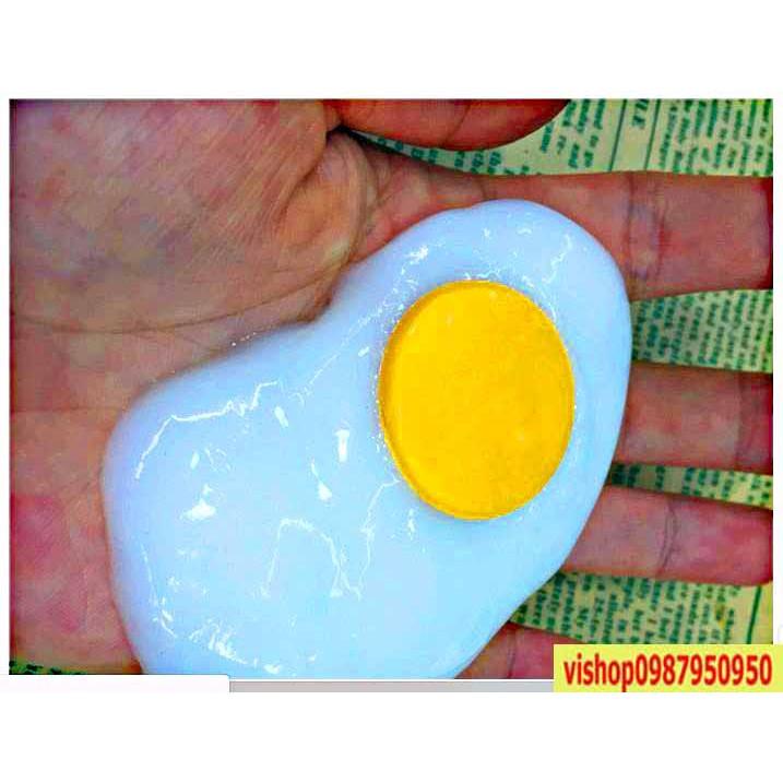 Đồ chơi GUDETAMA SLIME hình quả trứng gà trắng cực ngộ nghĩnh có lòng đỏ mochi