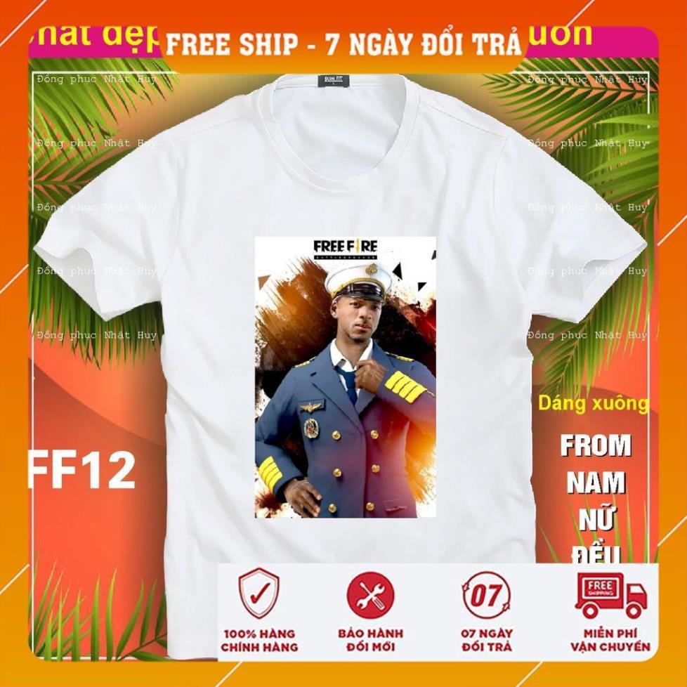 áo thun game Free Fire FF10 ,phông bao đổi trả, chất đẹp, pupg