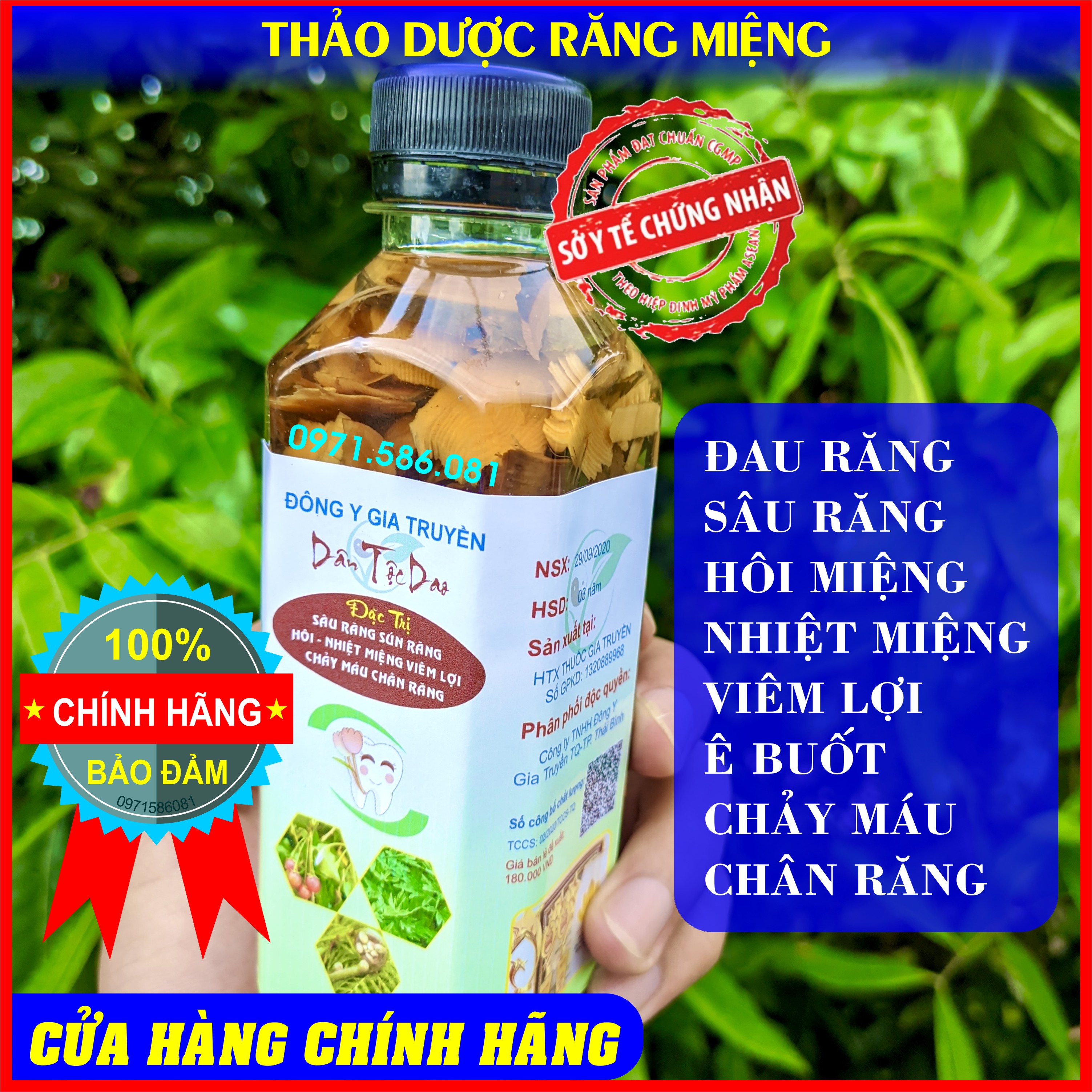 Nước Súc Miệng Trị Sâu Răng. Ngừa Hôi Miệng, Nhiệt Miệng, Chảy Máu Chân Răng