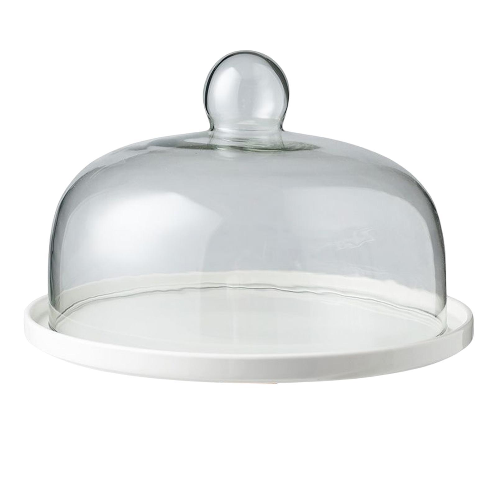 Round Cake Stand with Cover Serving Tray for Wedding Cheese Decor