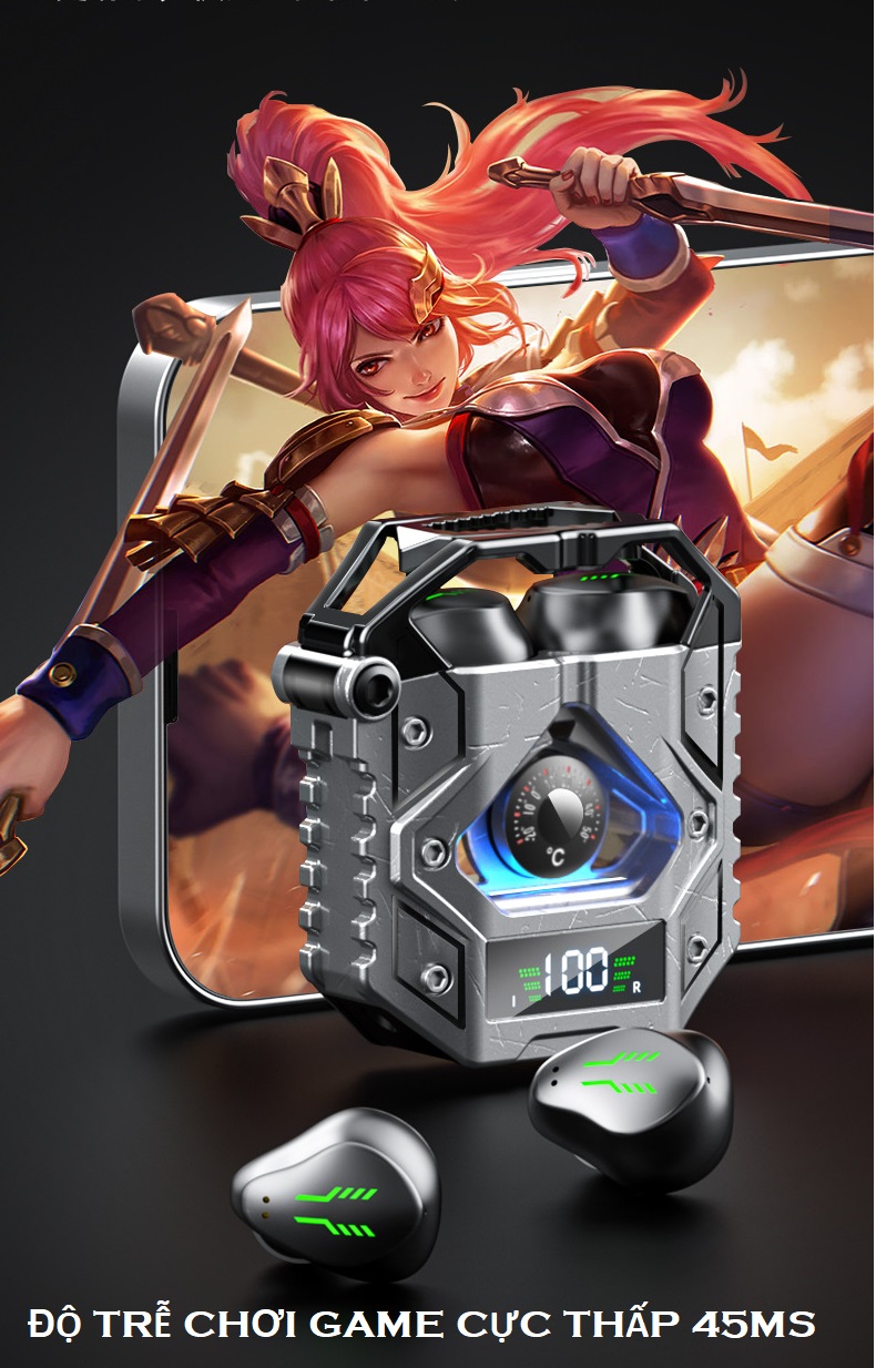 Tai Nghe Bluetooth 5.3 H9, TWS Chống Ồn Thông Minh ENC, Âm Thanh Hifi - Stereo , Độ Trễ Chơi Game 45ms .