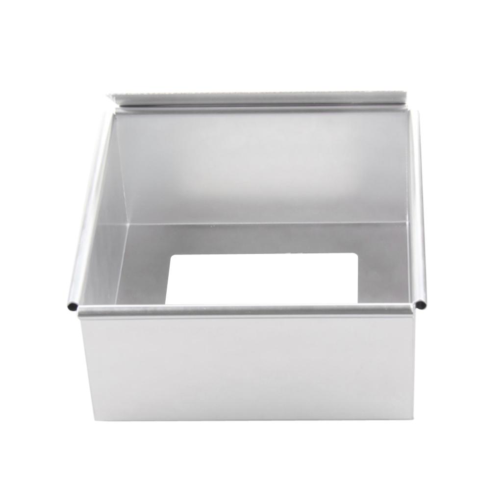 2Pcs Aluminium Alloy Cake Mold Removable Bottom Bread Toast Cake Pan Molds