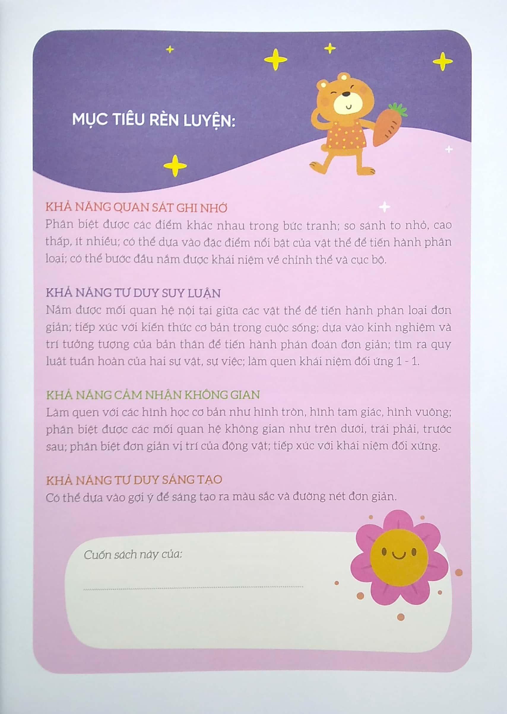 Phát Triển IQ Rèn Luyện Tư Duy Não Bộ 2-4 Tuổi - Khả Năng Tư Duy Logic