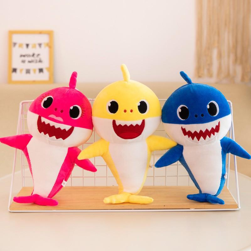 Cá mập nhồi bông cute - Baby shark nhồi bông - Gấu bông cá mập cao cấp kích cỡ 40 cm