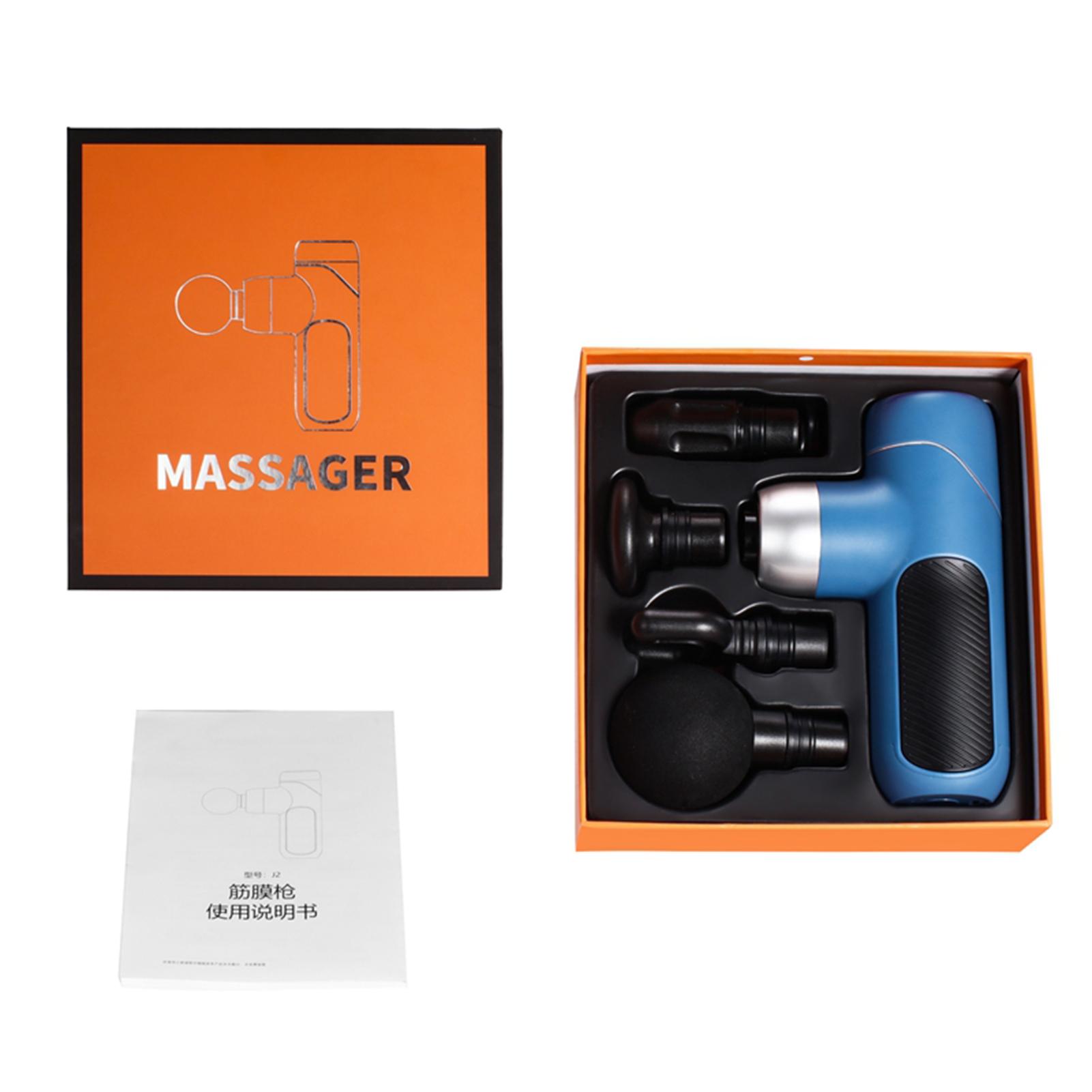 Máy mát xa cầm tay 4 mức cường độ với 4 đèn báo giảm căng thẳng