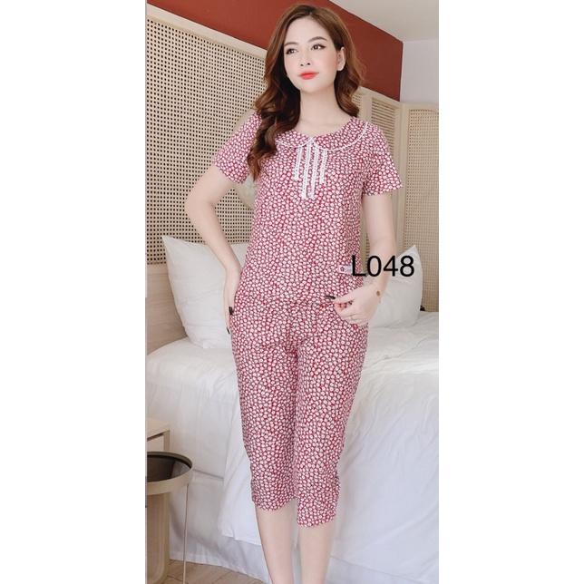 Set bộ ngủ nữ cổ tròn xinh xắn,dễ thương