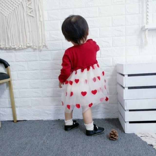 Váy  tim  cao cấp  cho bé