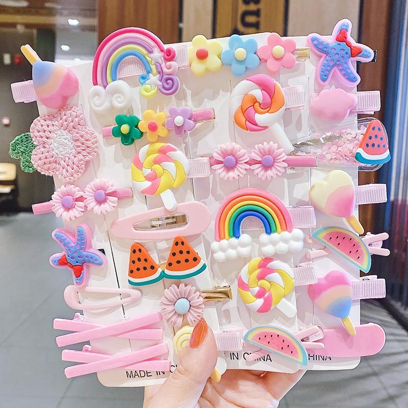 Set Kẹp Tóc 14 Món Nhiều Hình Cute Cho Bé Gái – Dumi Shop