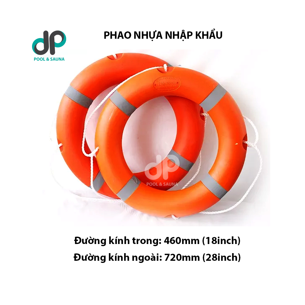 PHAO NHỰA CỨU HỘ BỂ BƠI – PHAO CỨU SINH NHẬP KHẨU