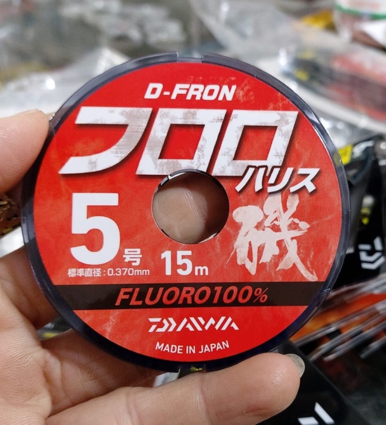 DÂY LEADER DAIWA D-FRON FLUORO CARBON CUỘN 15M. dây câu cá.