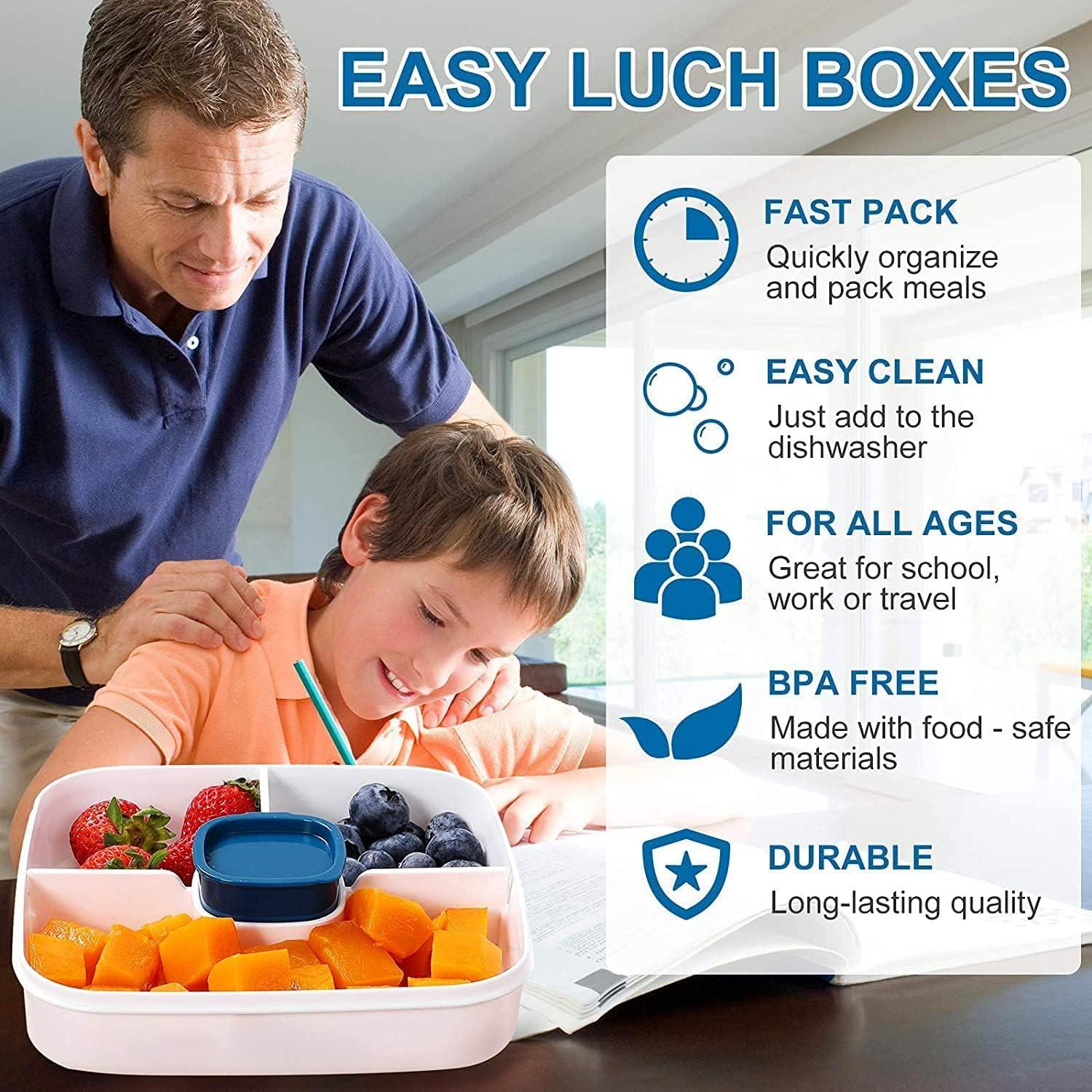Hộp ăn trưa bento bento hộp salad container với hộp đựng đồ 3 hộp salad hộp salad to-go